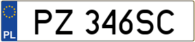 Truck License Plate